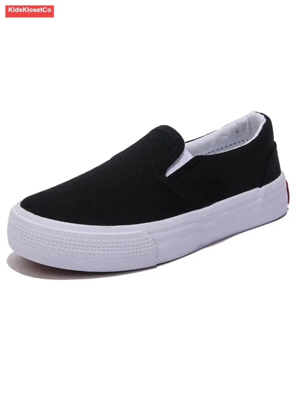 Kids Canvas Slip-On Sneakers Breathable Low Top Boys Girls